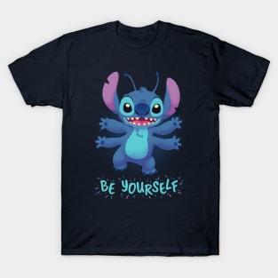 Be Yourself // Cute Stitch, 90s Kid, Experiment 626, Ohana T-Shirt